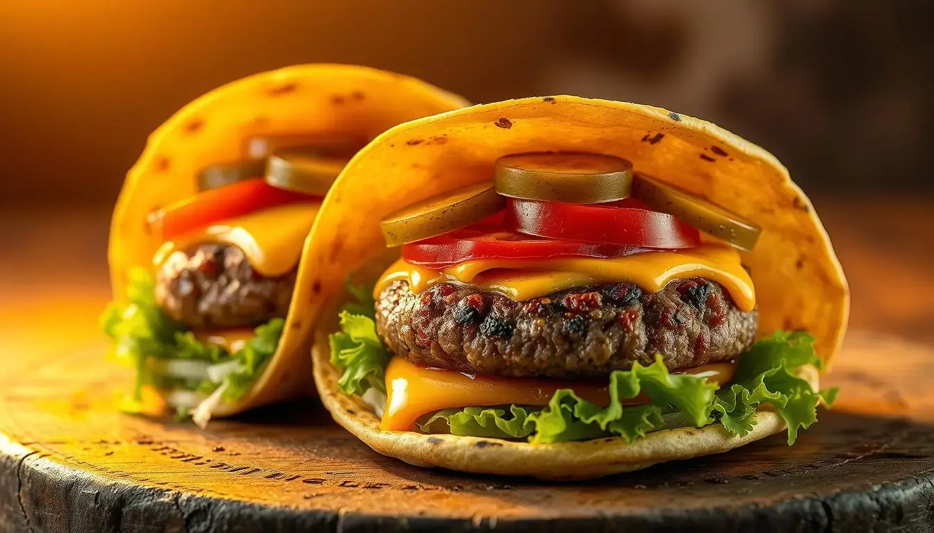 smash burger tacos