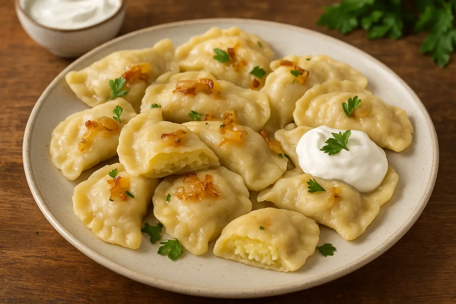 authentic Polish pierogi